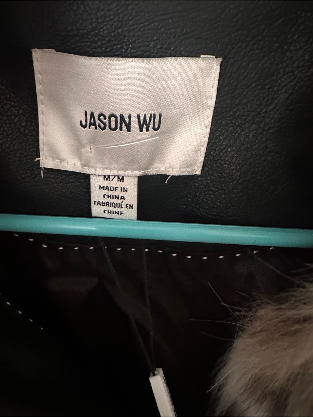 NWT Jason Wu Leopard-Print faux fur &faux leather jacket - Picture 12 of 13